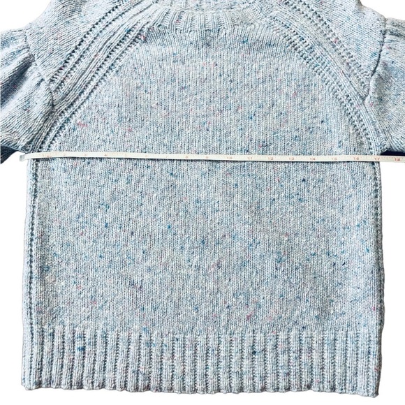 REBECCA TAYLOR LA VIE GORGEOUS LIGHT BLUE SPECKLED PULLOVER SWEATER SIZE XS - Picture 4 of 9